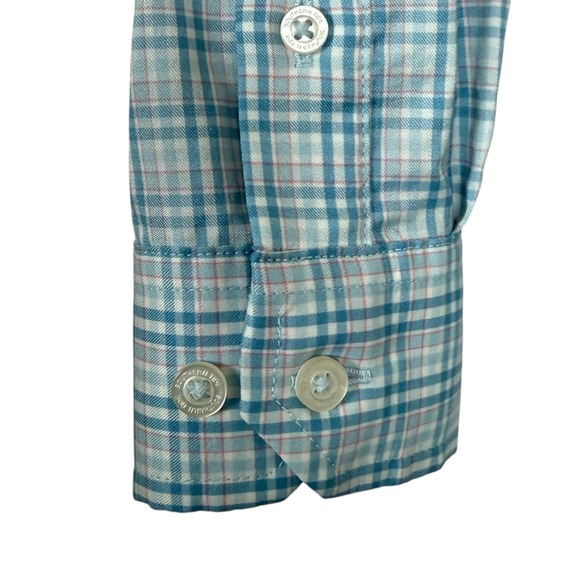 Southern Tide Kids Intercoastal Plaid Button Down Shirt Long Sleeve Size M 8-10 - Picture 5 of 11